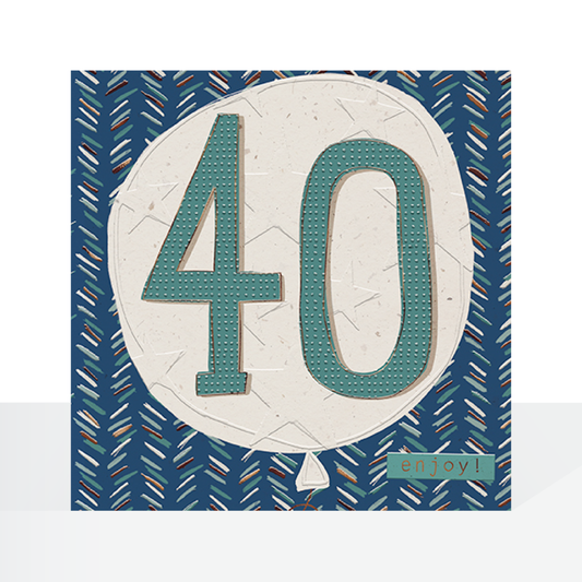 40th male birthday card