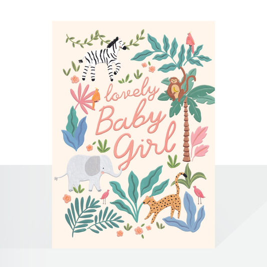 Lovely baby girl - card