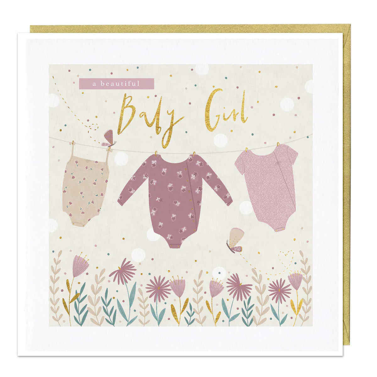 Beautiful baby girl - card