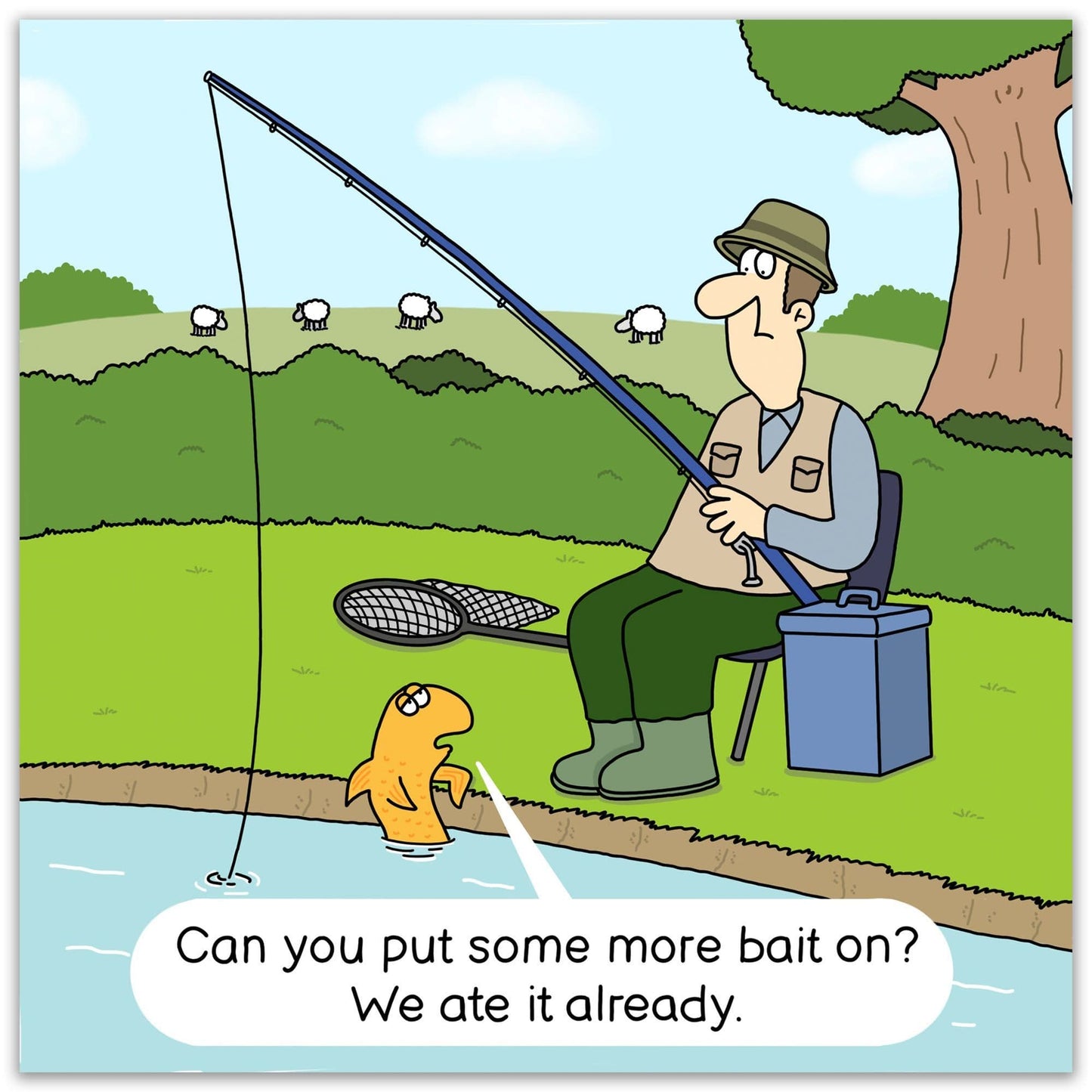 Funny Fishing Card - More Bait