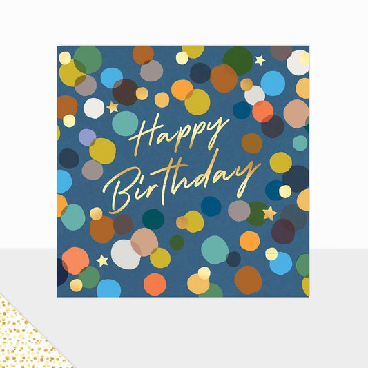 Aurora Collection - Happy Birthday Card - Confetti