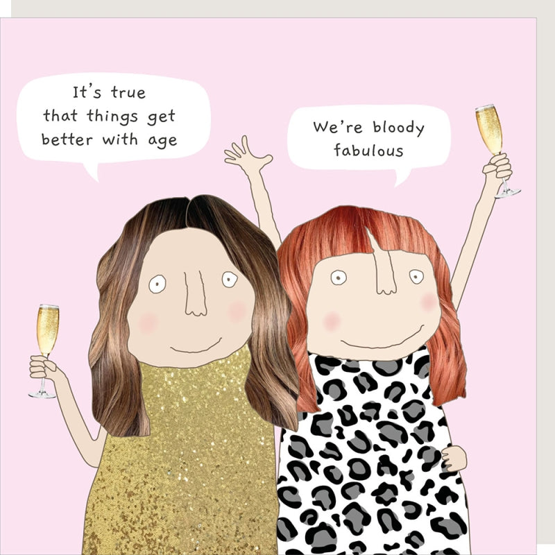 Bloody fabulous - birthday card
