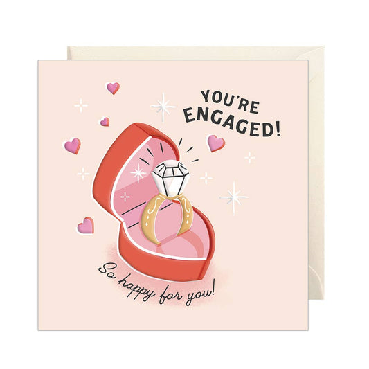 You're Engaged, heart box with ring