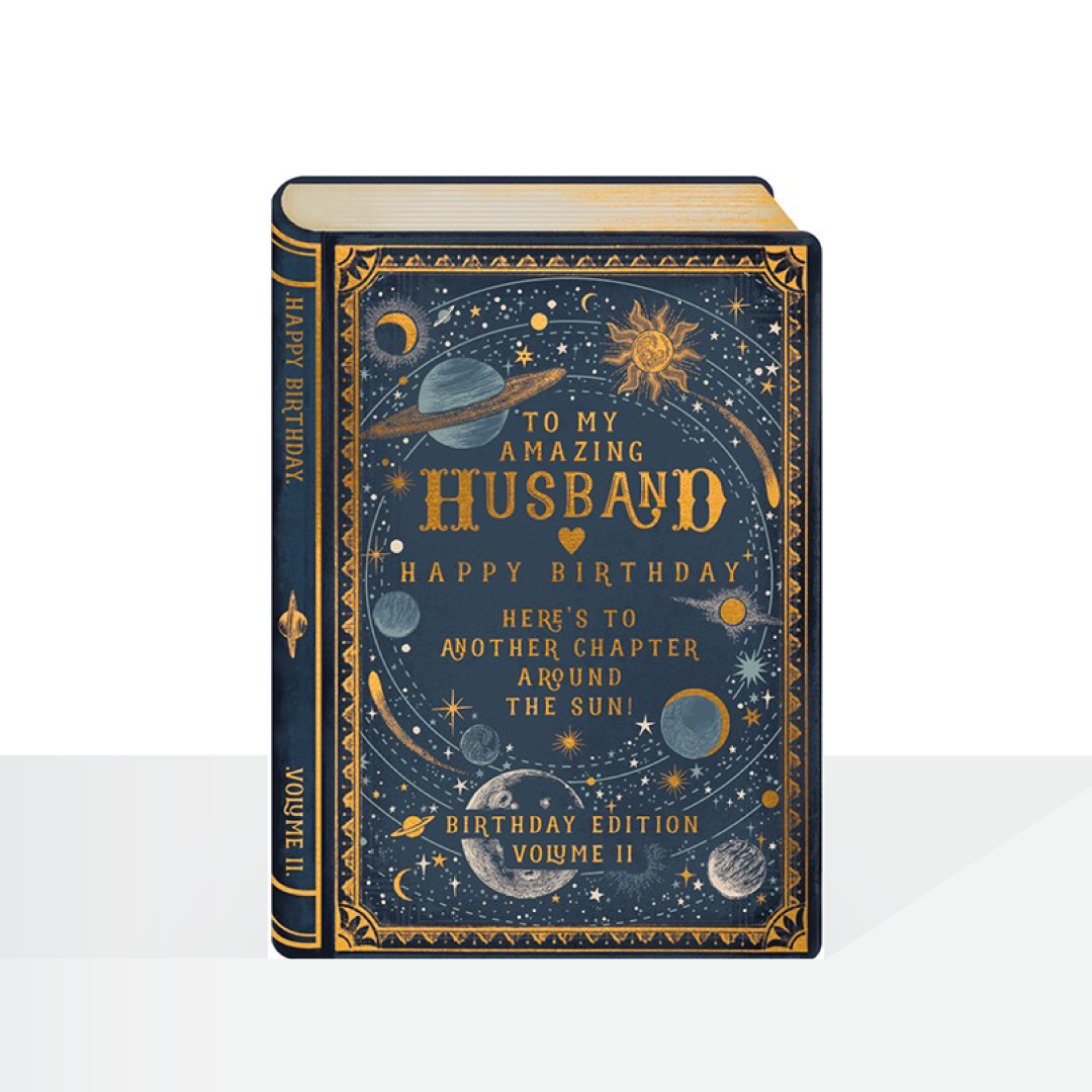 Amazing Husband birthday Storybook card - The Artfile