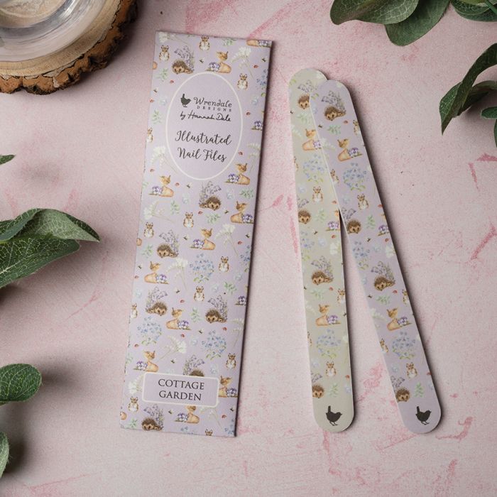 Illustrated nail files x2, Cottage Garden - Wrendale
