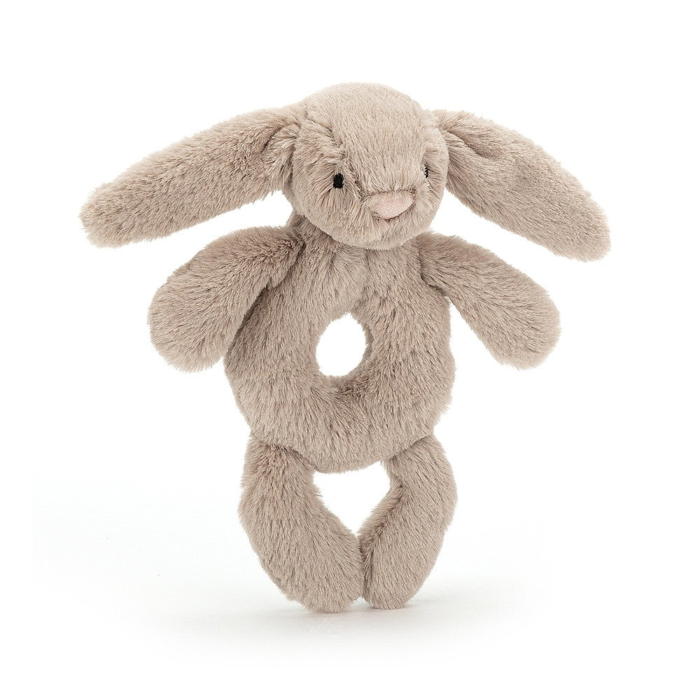 Jellycat bashful bunny beige grabber toy rattle