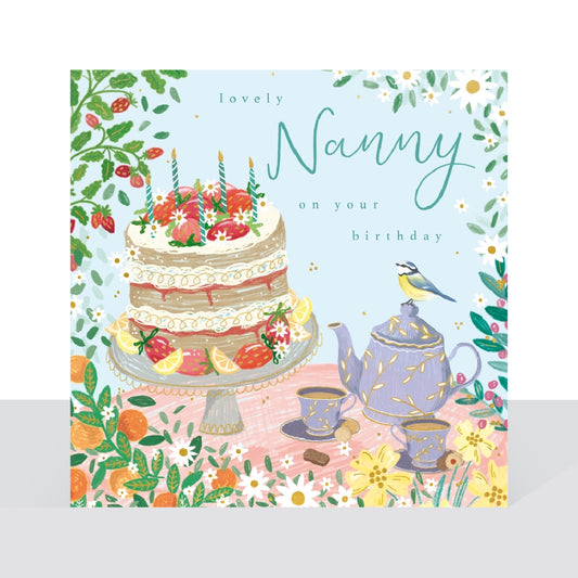 Lovely Nanny on your birthday - card