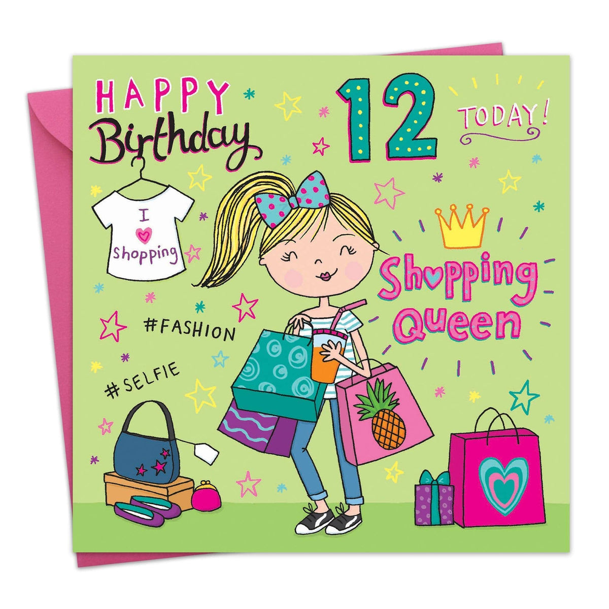 12th Birthday Card - Girls Birthday Card