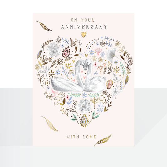 On your Anniversary - swans