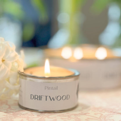 Driftwood Paint Pot Candle | Candles in Tins | Small Candles