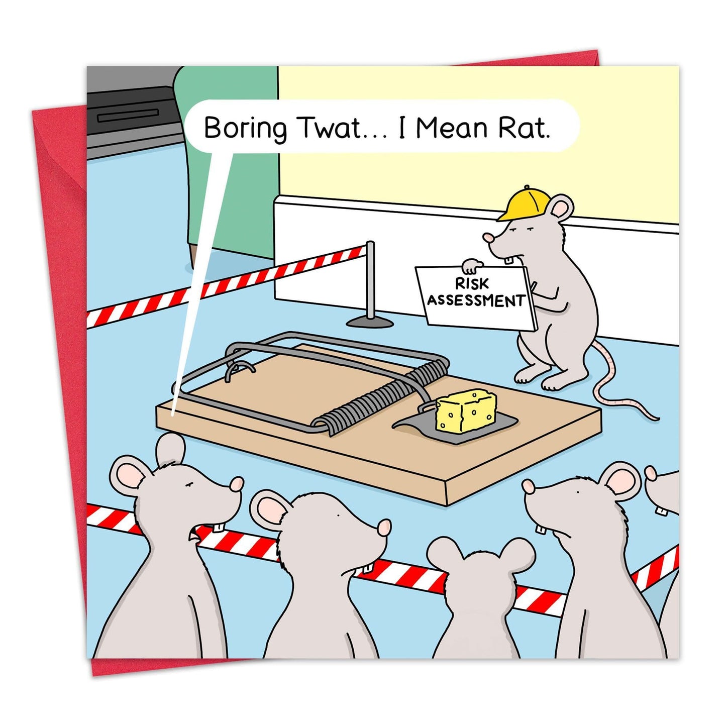 Funny Rude Card - Risk Assessment Rat