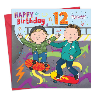 12th Birthday Card - Boys Birthday Card