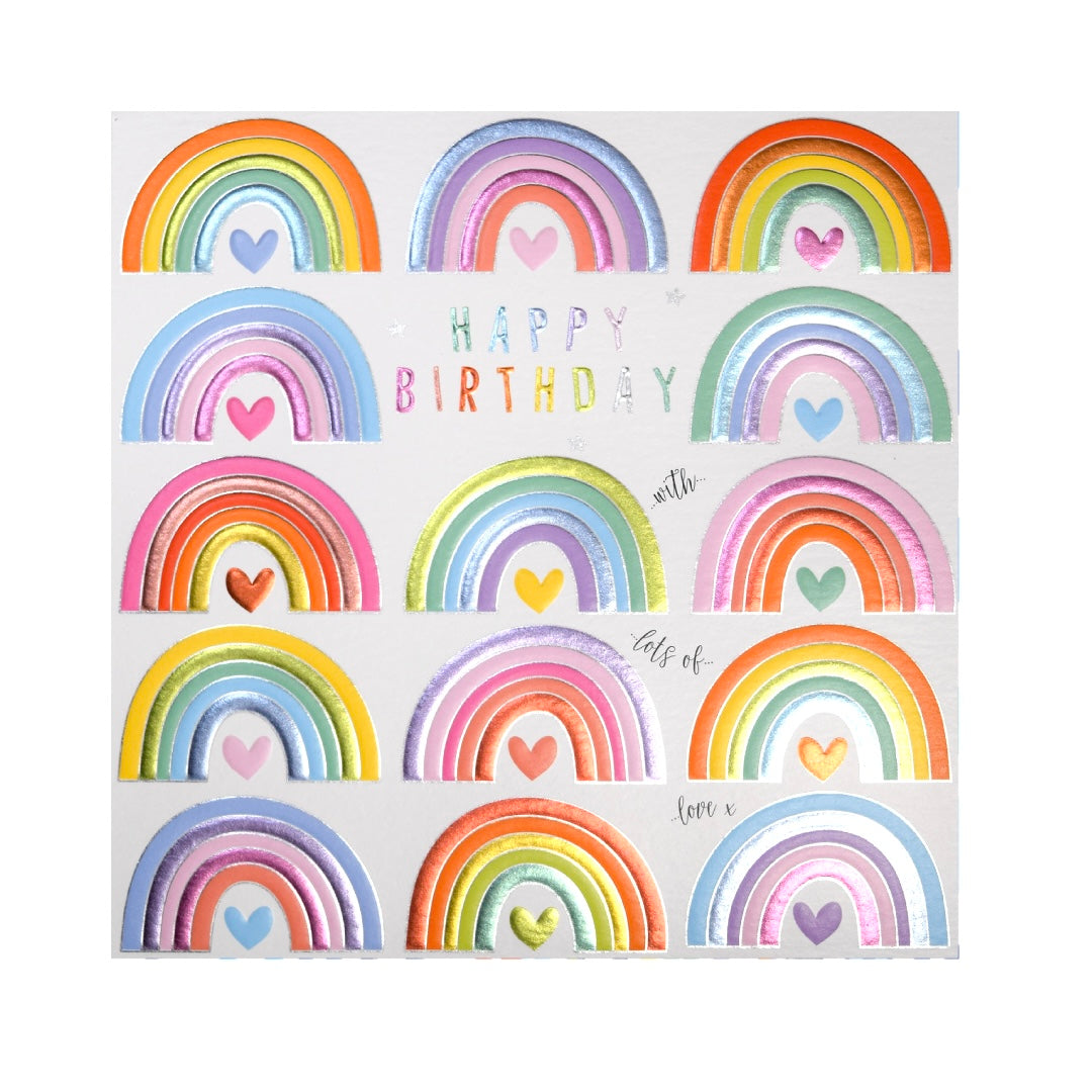 Happy birthday rainbows card