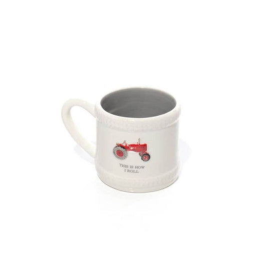 Farm Life Ceramic Mug With Embossed Tractor & Gift Box