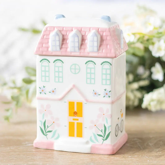 Pastel house wax or oil burner