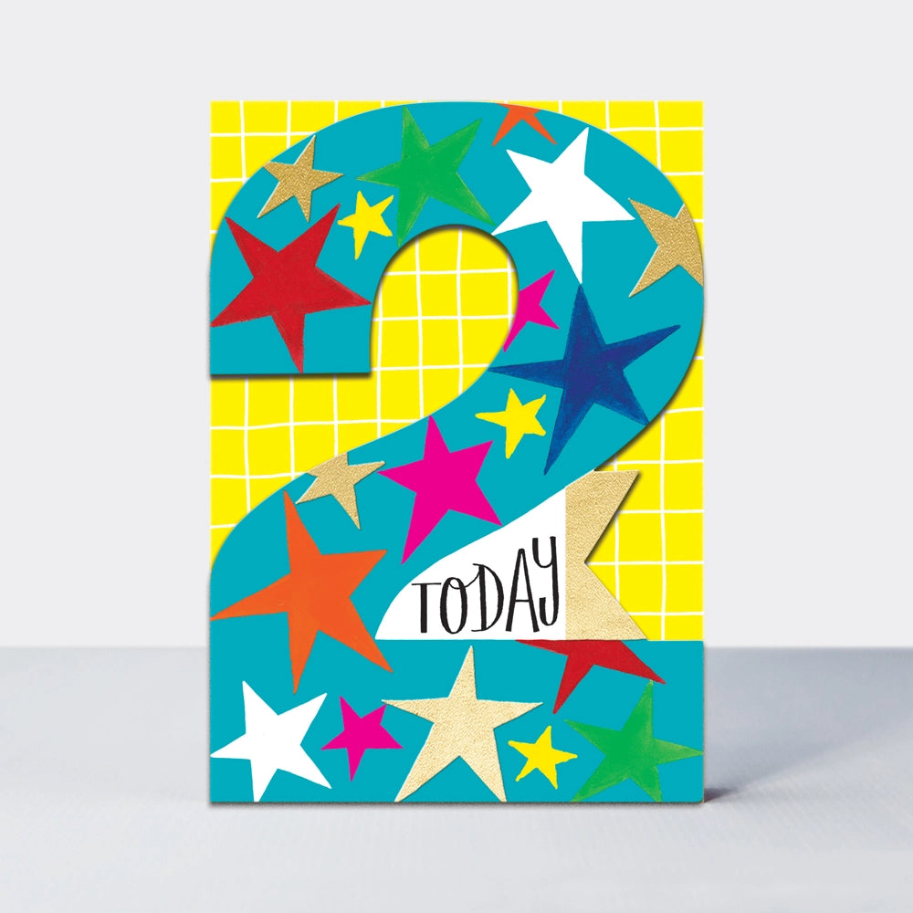 2nd birthday card - stars - Rachel Ellen