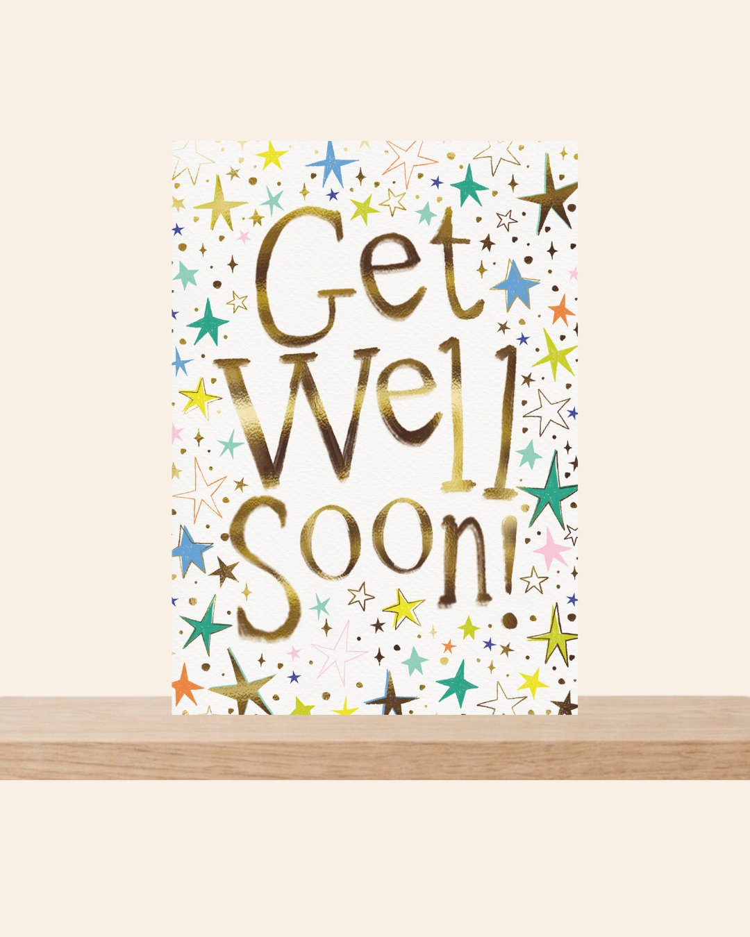 Get well soon stars card