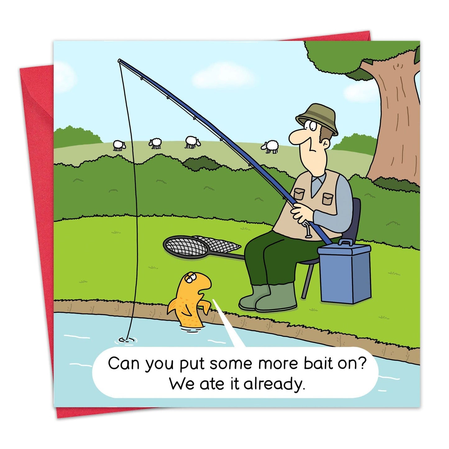 Funny Fishing Card - More Bait