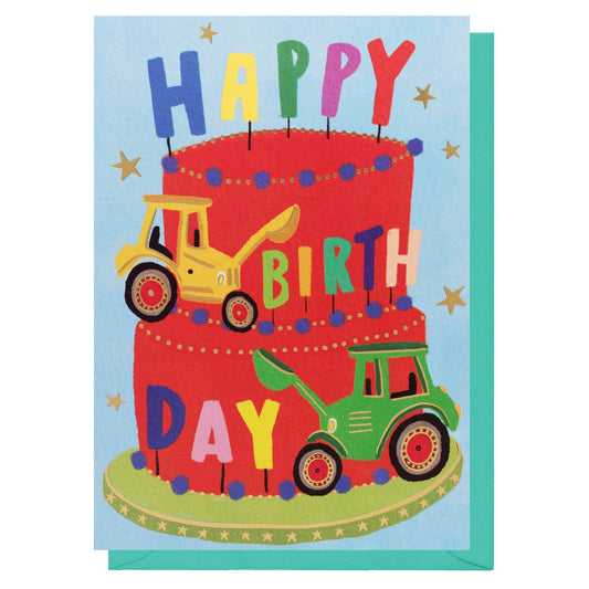 Tractor Cake Birthday | Children’s Birthday | Kids Cards