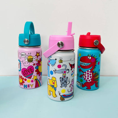 Kid's Stainless Steel Water Bottle - Dinosaur