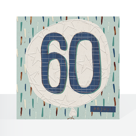 60th male birthday card