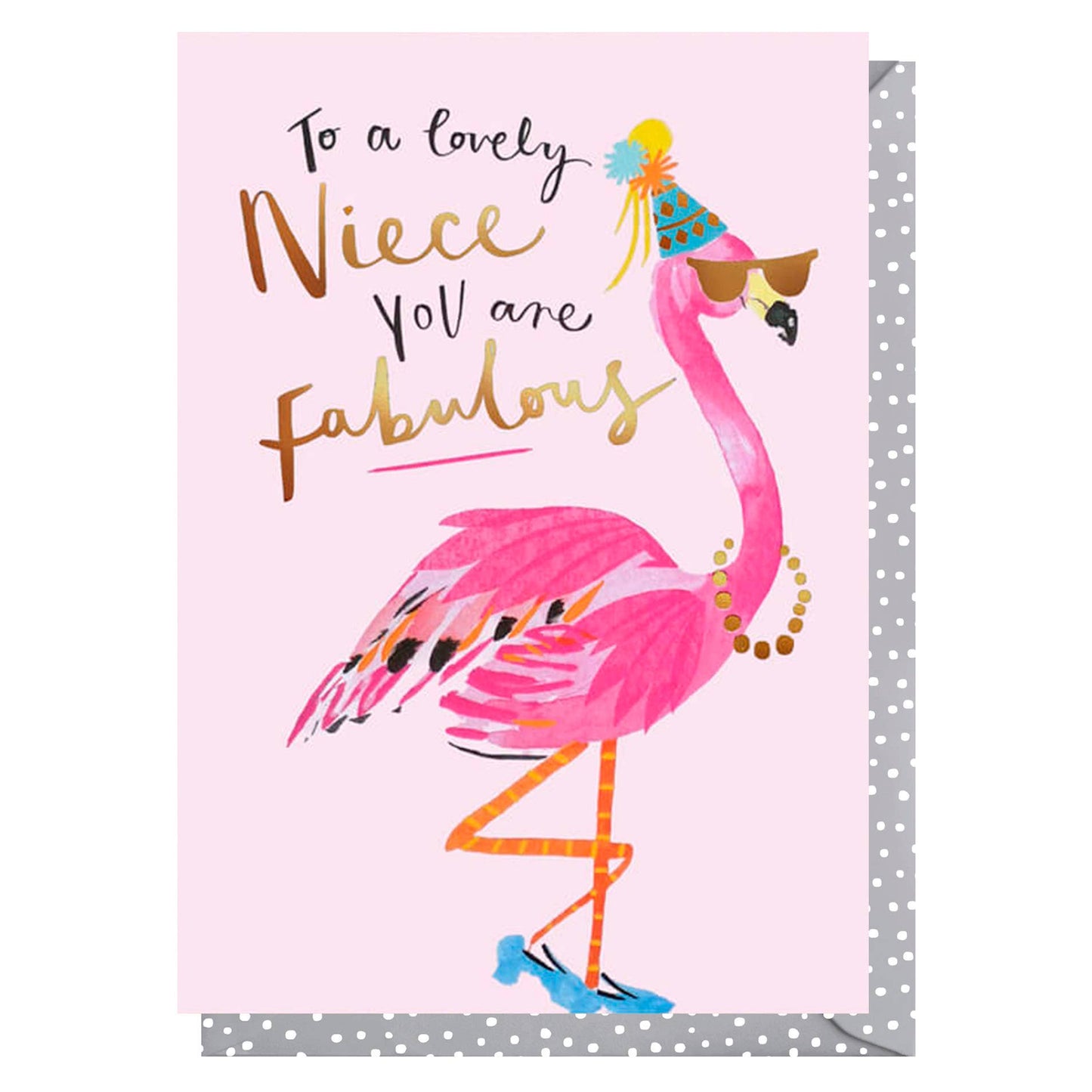 Niece Flamingo Card | Female Birthday Card | Animal Cards
