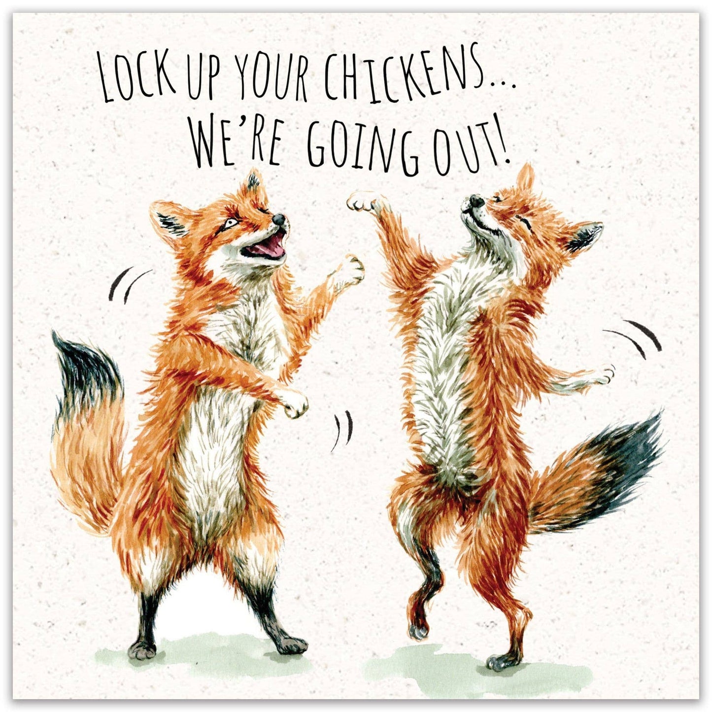 Foxes Lock Up Your Chickens - Funny Birthday Card