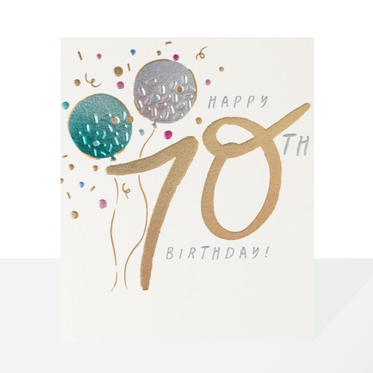 70th birthday metallics