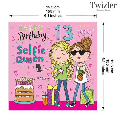 13th Birthday Card - Girls Birthday Card