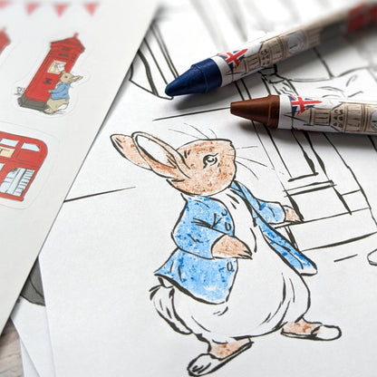 Peter Rabbit Out & About A5 Colouring Set
