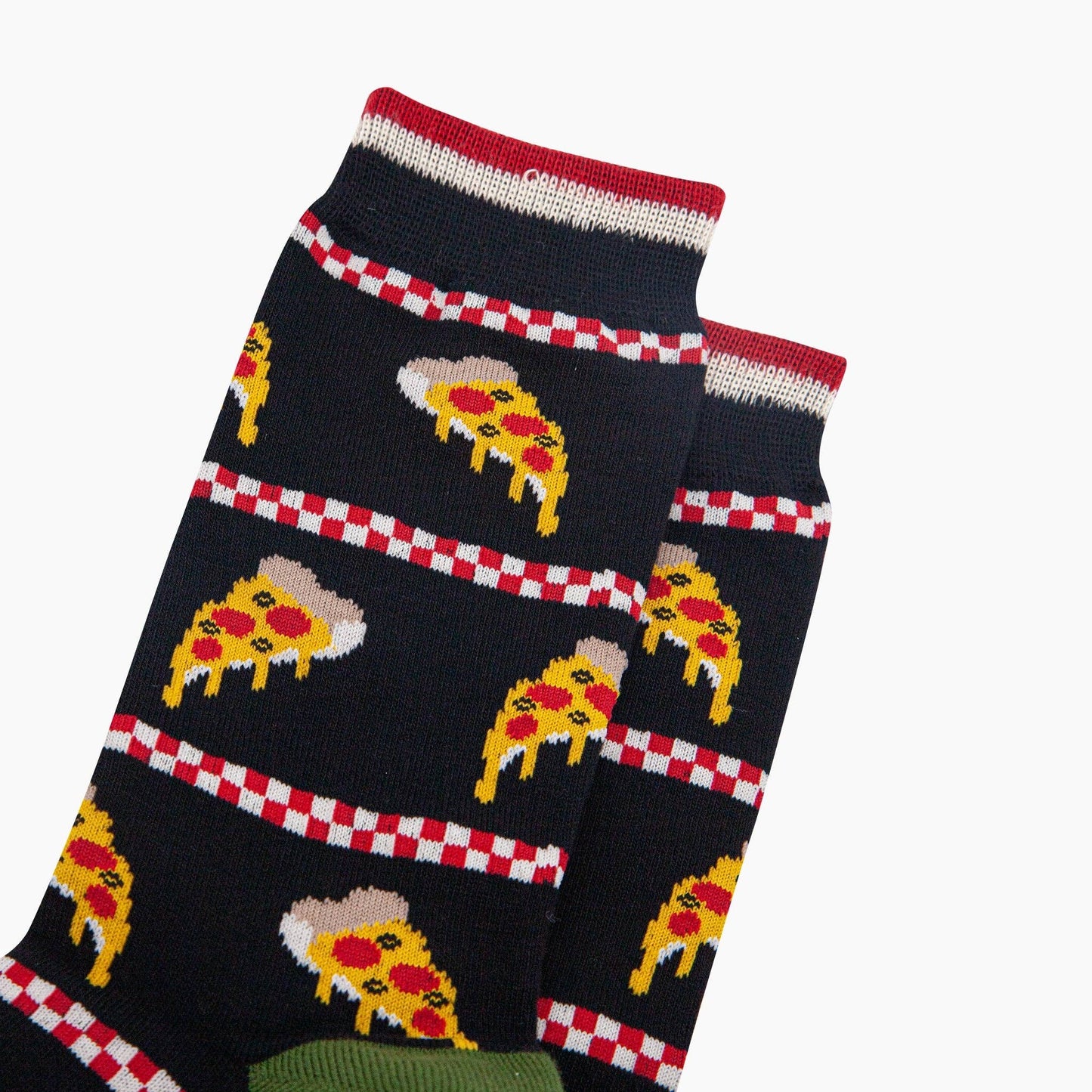 Pizza Slice Bamboo Socks in Black