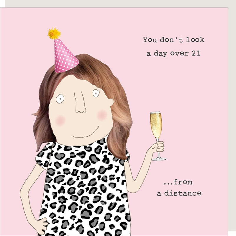 From a distance - birthday card