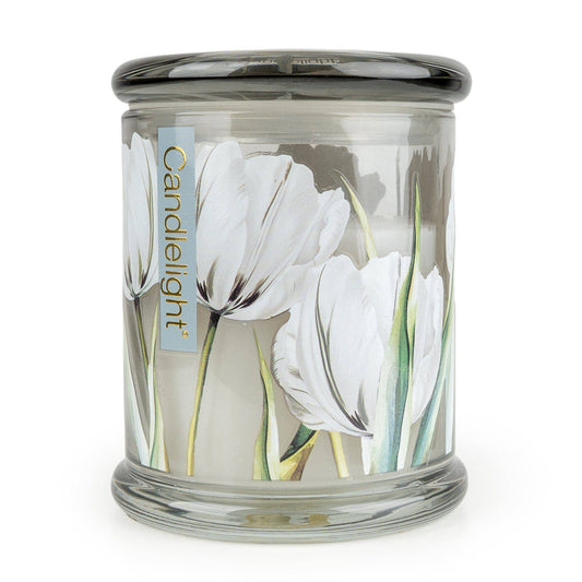 Large Glass Jar - White Tulip & Bergamot 6pk