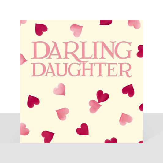 Darling Daughter - Emma Bridgewater hearts birthday - card
