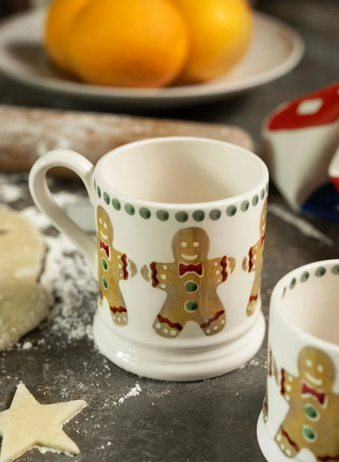 Christmas Gingerbread man half pint mug - Emma Bridgewater