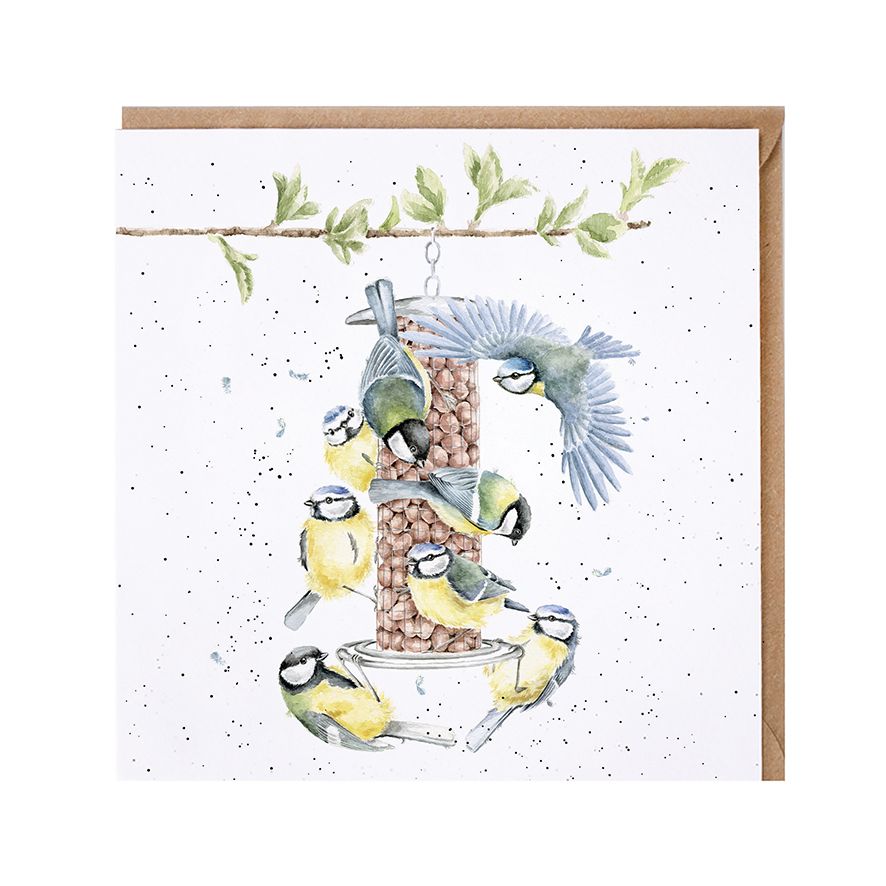 Bon appétit, bluetits - card