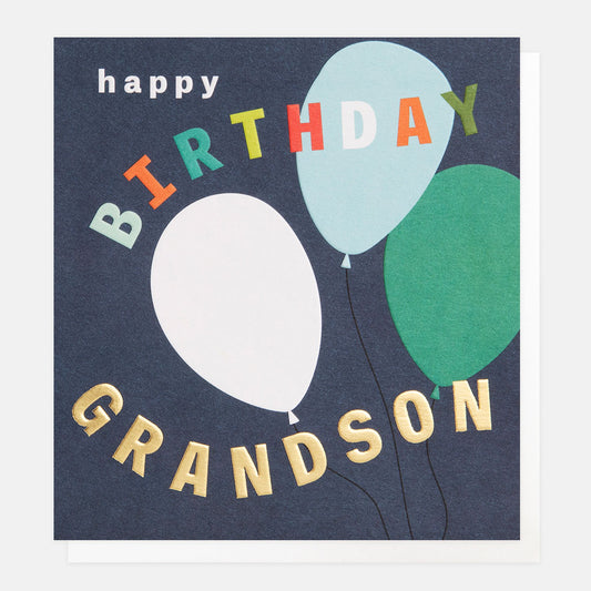 Happy birthday, Grandson - card