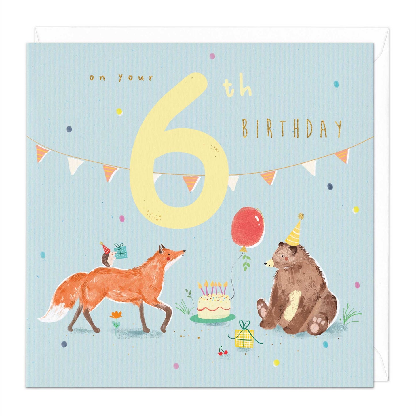 6th birthday woodland party - card