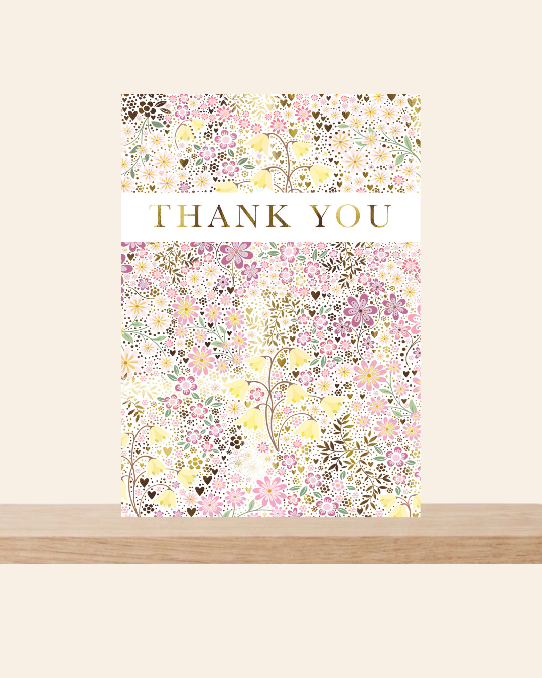 Thank you ditsy floral card