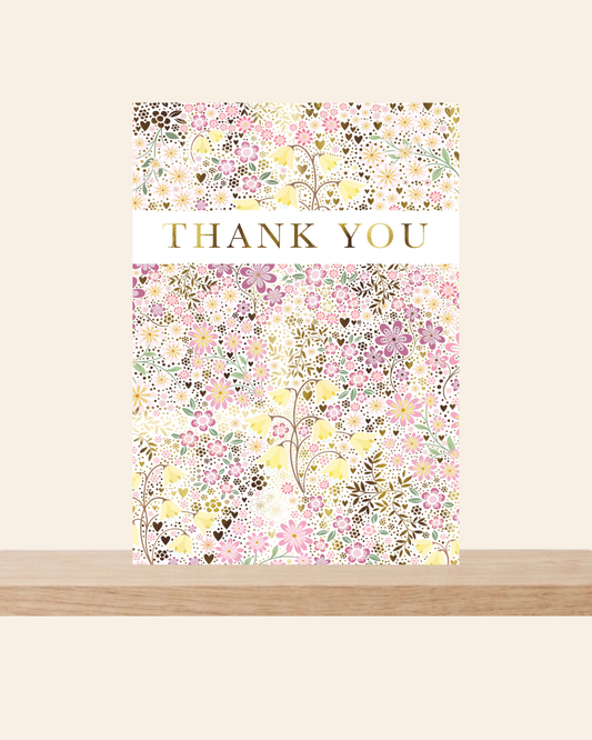 Thank you ditsy floral card