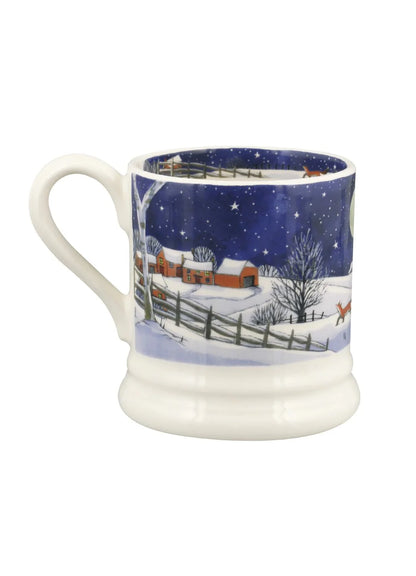 Christmas Midnight Robin half pint mug - Emma Bridgewater