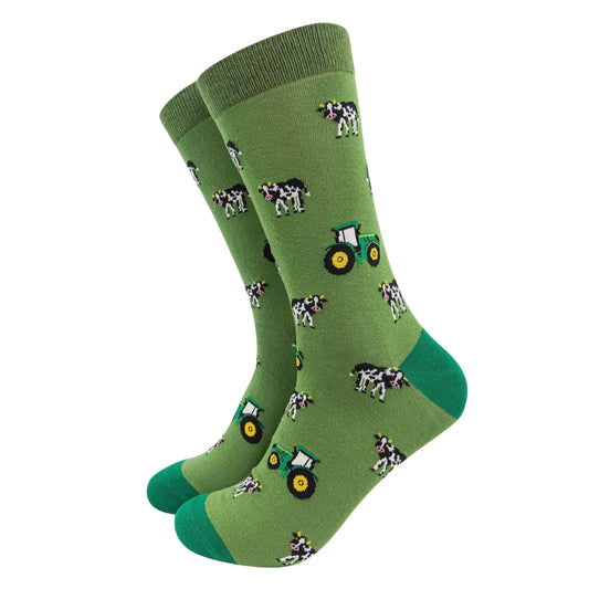 Men’s bamboo socks - Cows & tractors
