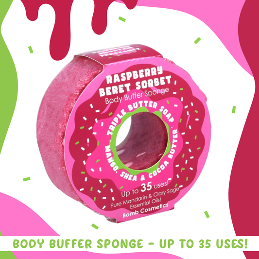Raspberry Sorbet - soap sponge body buffer