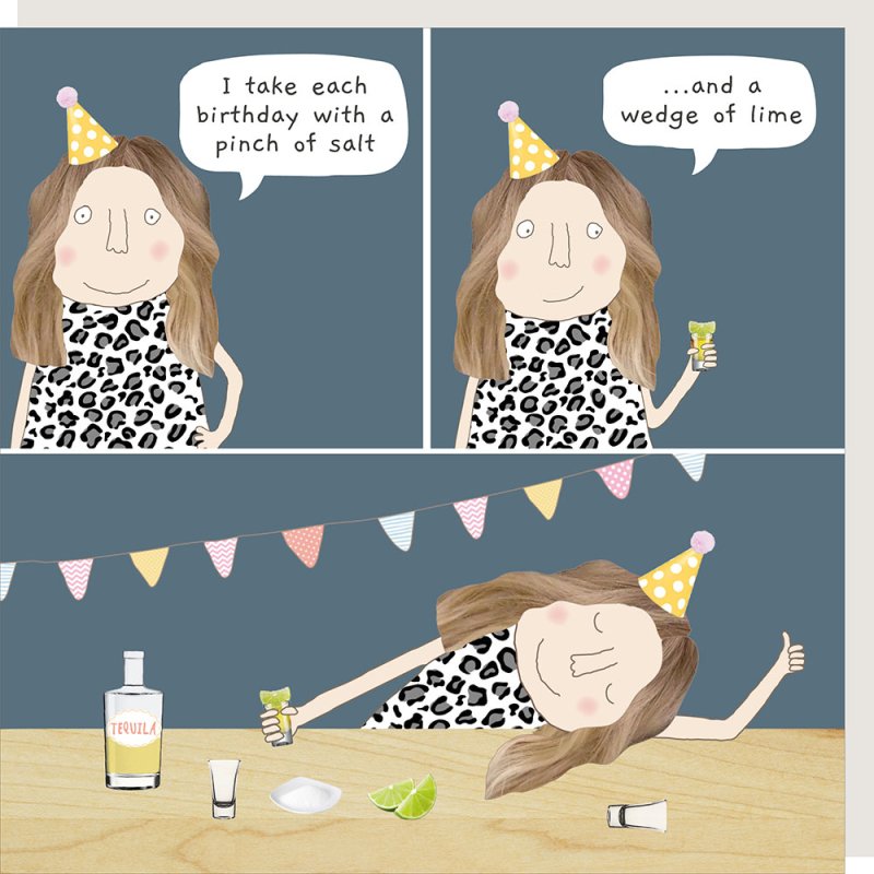 Pinch of salt - birthday card