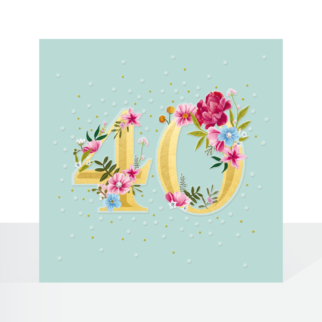 40th birthday card - Female espoir