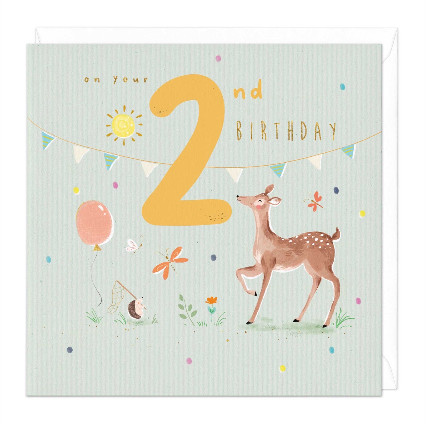 2nd birthday woodland party - card