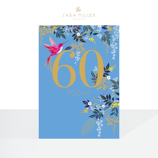 60th birthday - Sara Miller card