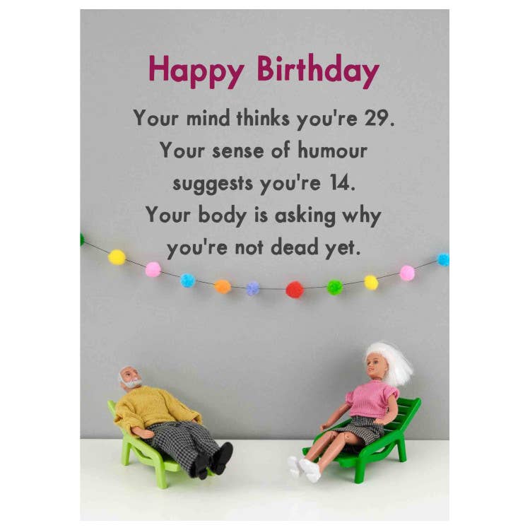 Birthday Thoughts | Happy Birthday | Humour Card