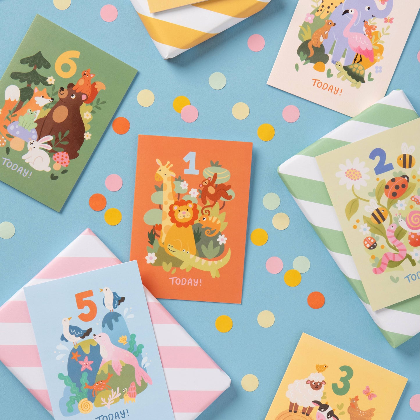 Children’s 2nd Birthday Card – Nature Garden Design