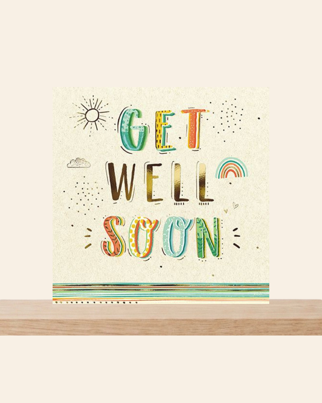 Get well soon neutral card